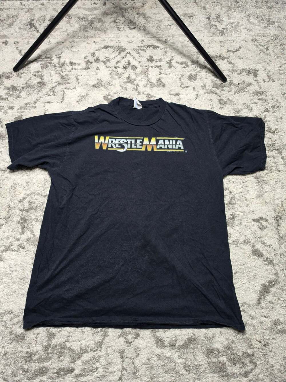 Port & Company WrestleMania T-Shirt Size XL Black WWE Graphic Tee